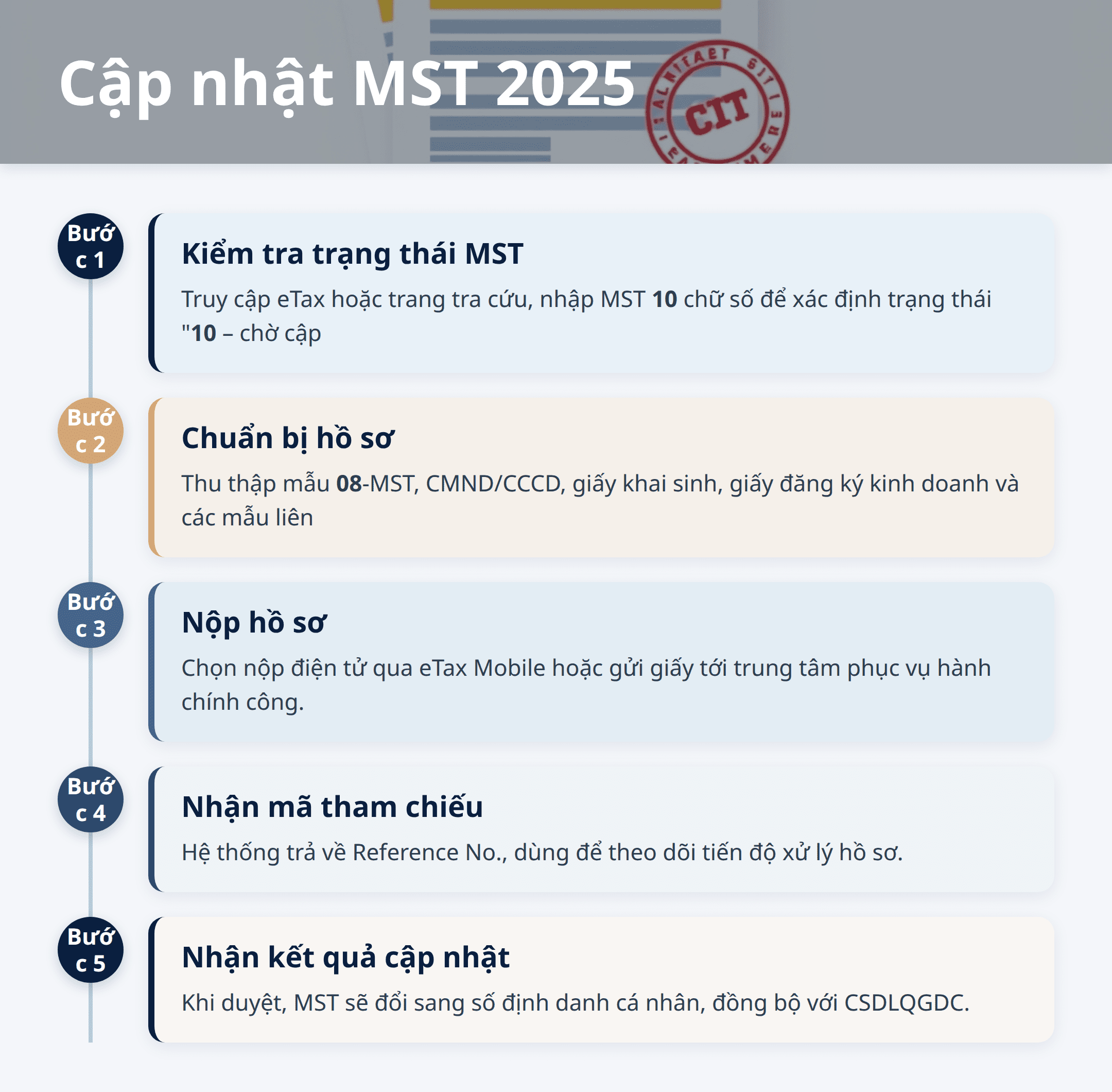 Infographic: Cập nhật mã số thuế cá nhân 2025: Hướng dẫn chi tiết theo số định danh