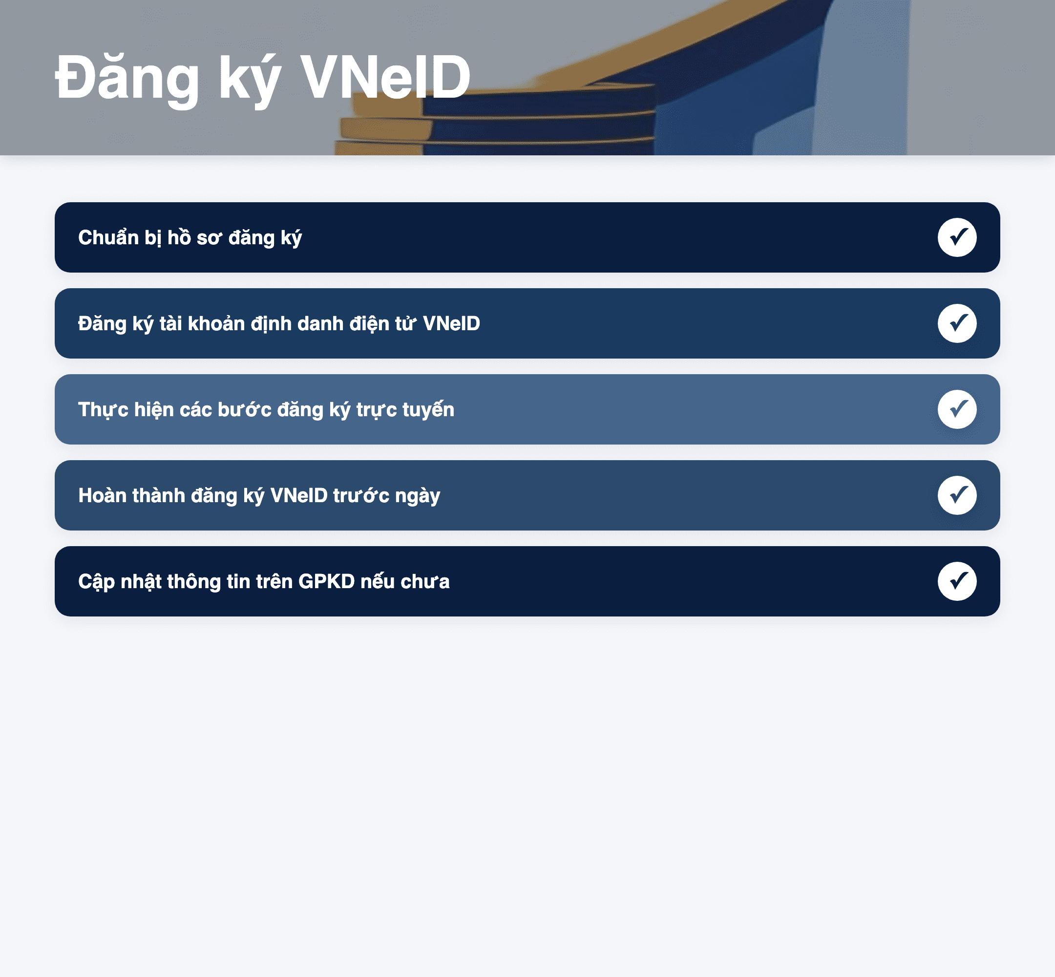 Infographic: Doanh nghiệp cần làm gì khi tài khoản cũ Cổng Dịch vụ công ngừng 01/07/2026? Hướng dẫn chi tiết 2026