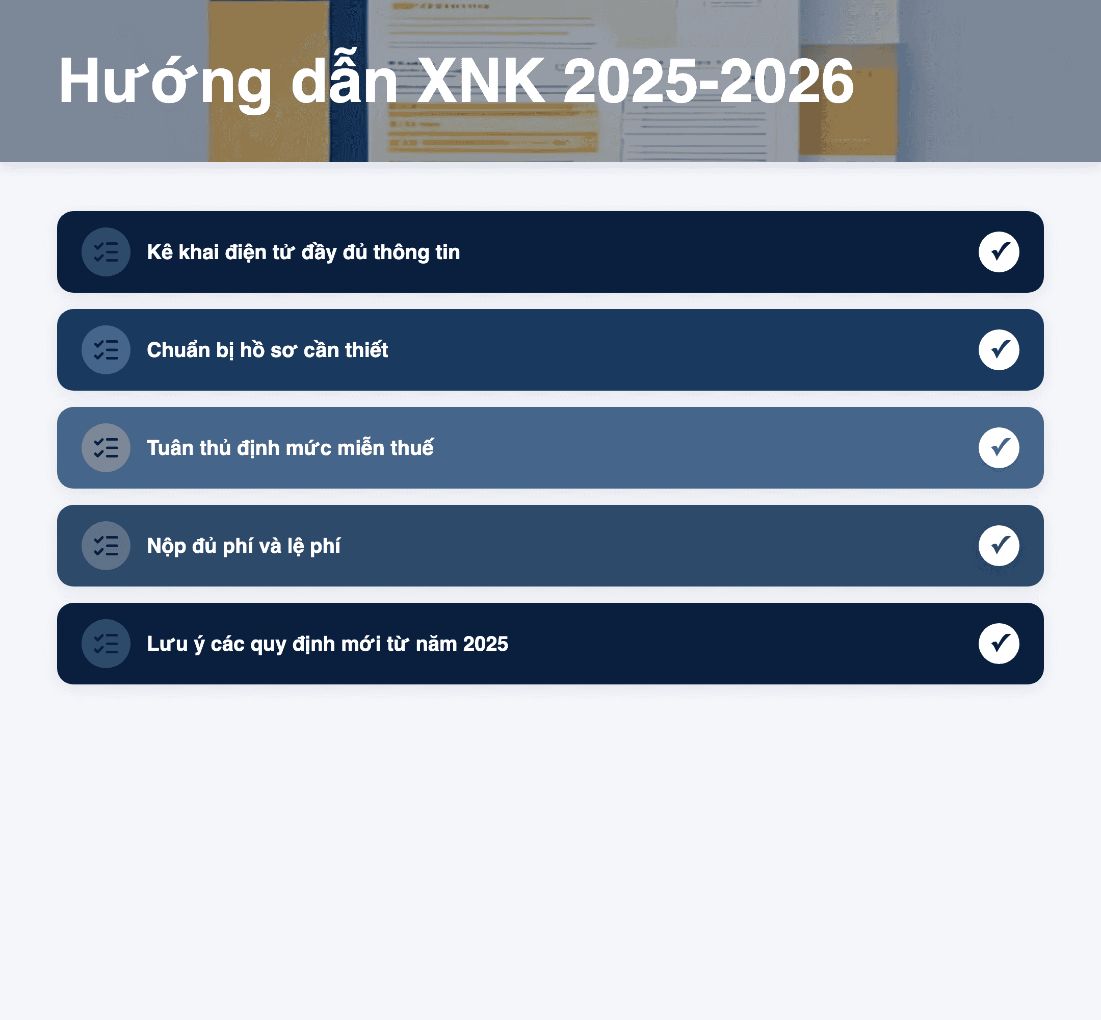 Infographic: Hướng dẫn thủ tục hải quan, thuế XNK 2025-2026: Thay đổi từ Dự thảo TT80