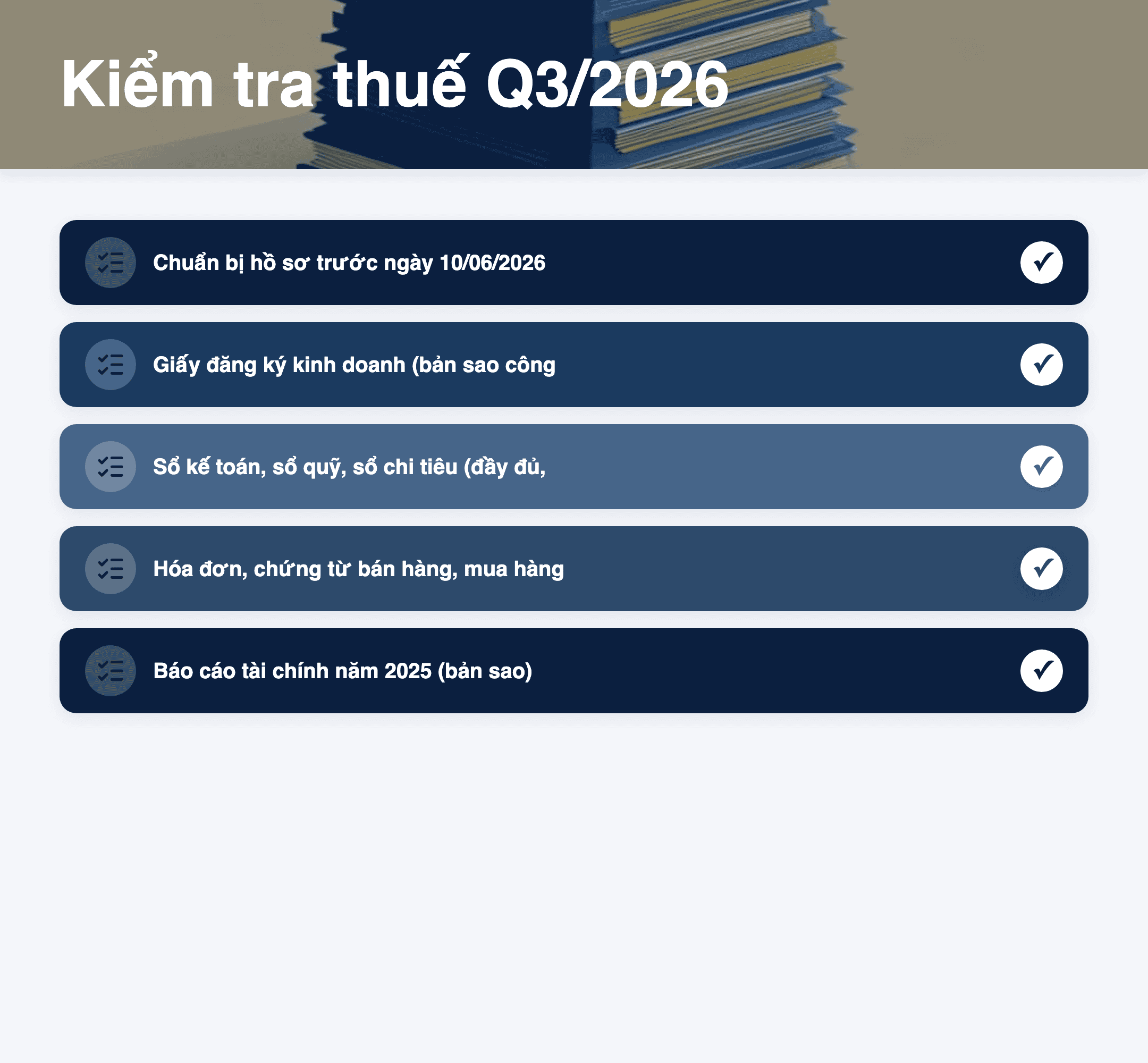 Infographic: Kiểm tra thuế Q3/2026 tại Hải Phòng: 2.307 doanh nghiệp cần chuẩn bị gì?