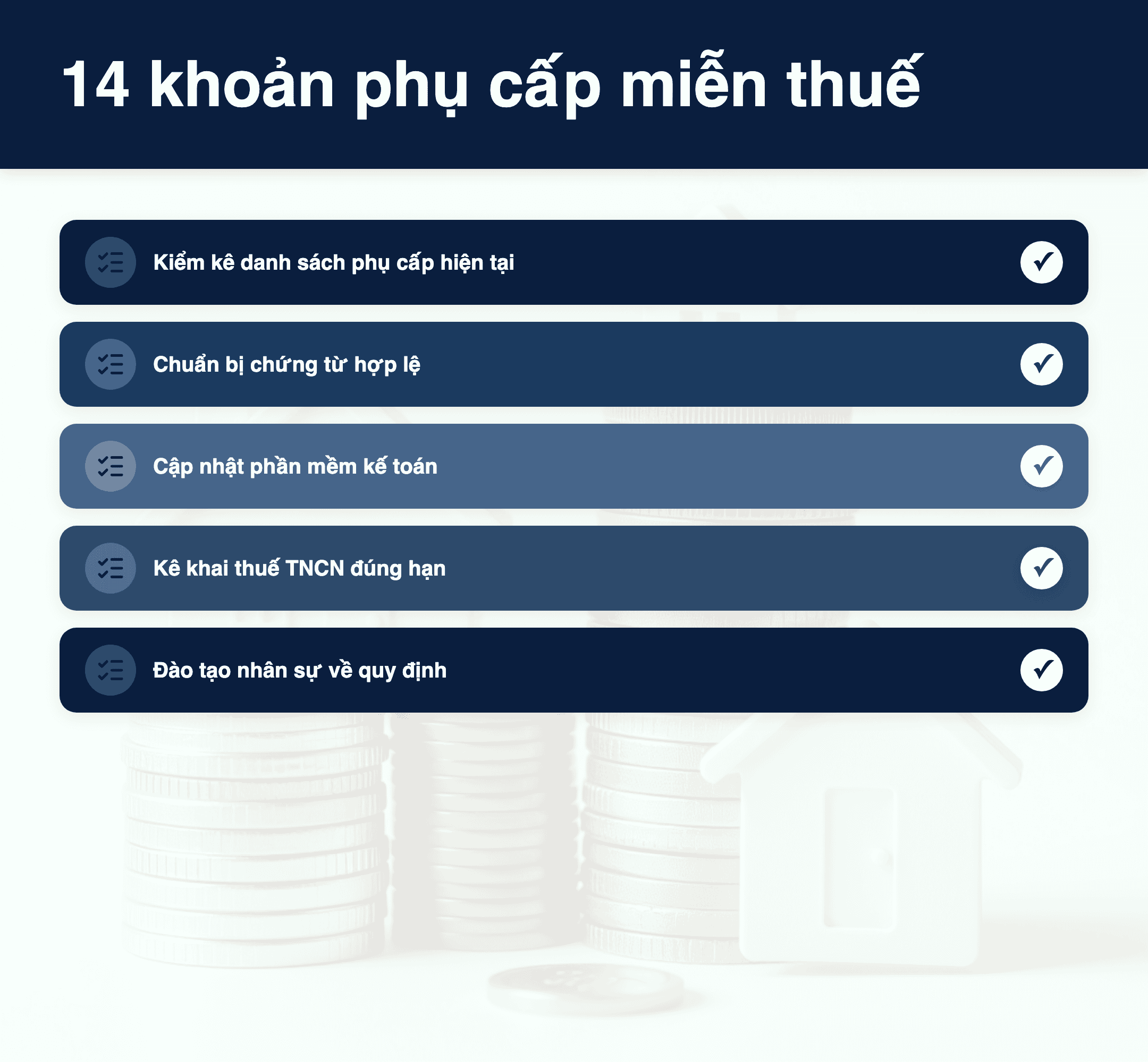 Infographic: Phụ cấp không tính thuế TNCN 2026: 14 khoản miễn thuế và cách thực hiện