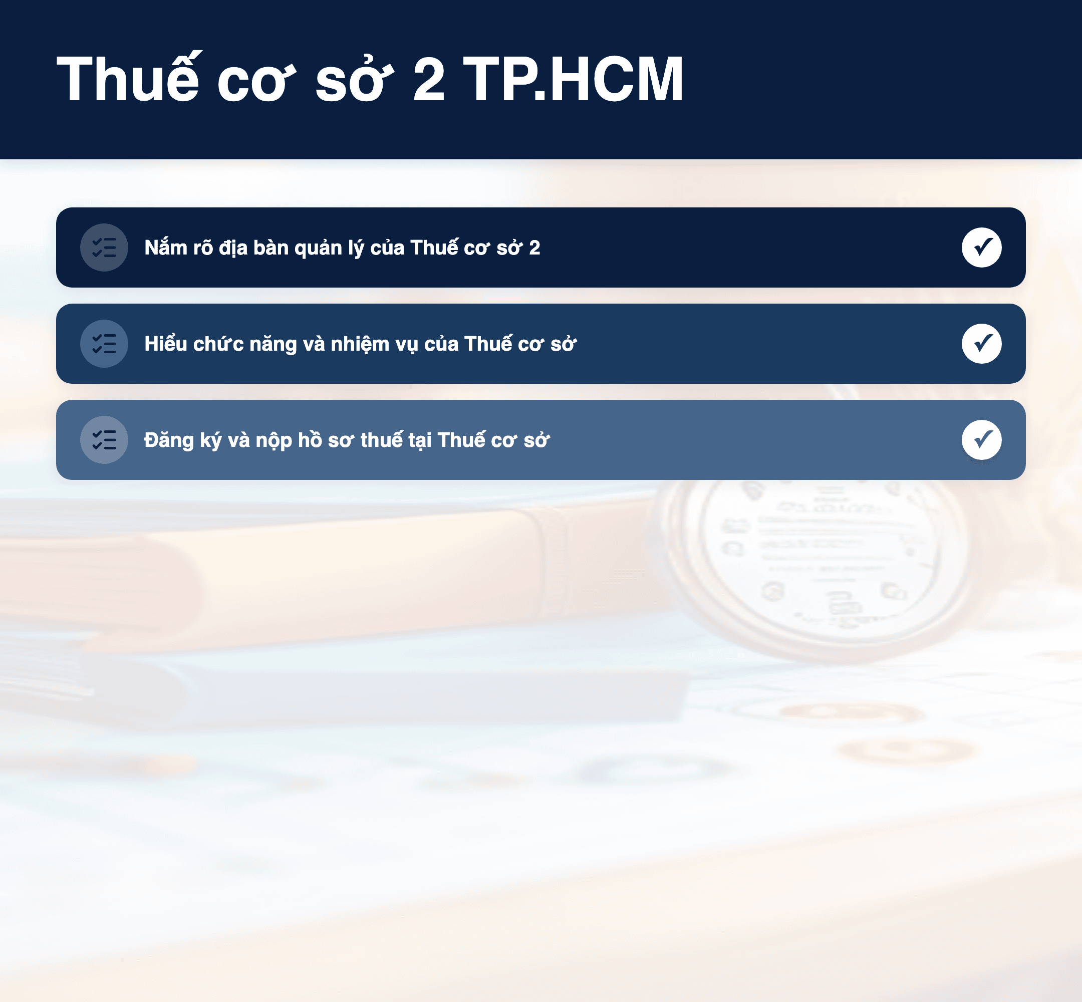 Infographic: Thuế cơ sở 2 TP.HCM 2025: Địa bàn quản lý, chức năng và 3 điều doanh nghiệp cần biết