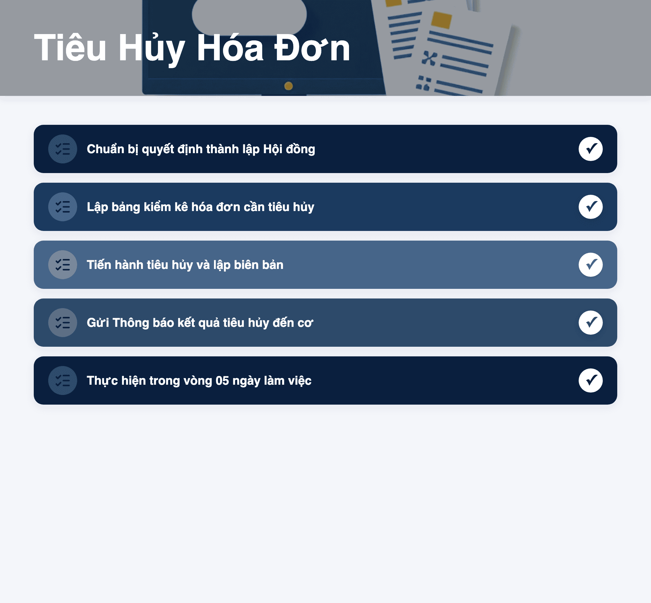 Infographic: Tiêu Hủy Hóa Đơn Đặt In Cơ Quan Thuế 2026: Hướng Dẫn Chi Tiết Theo Thông Tư 91