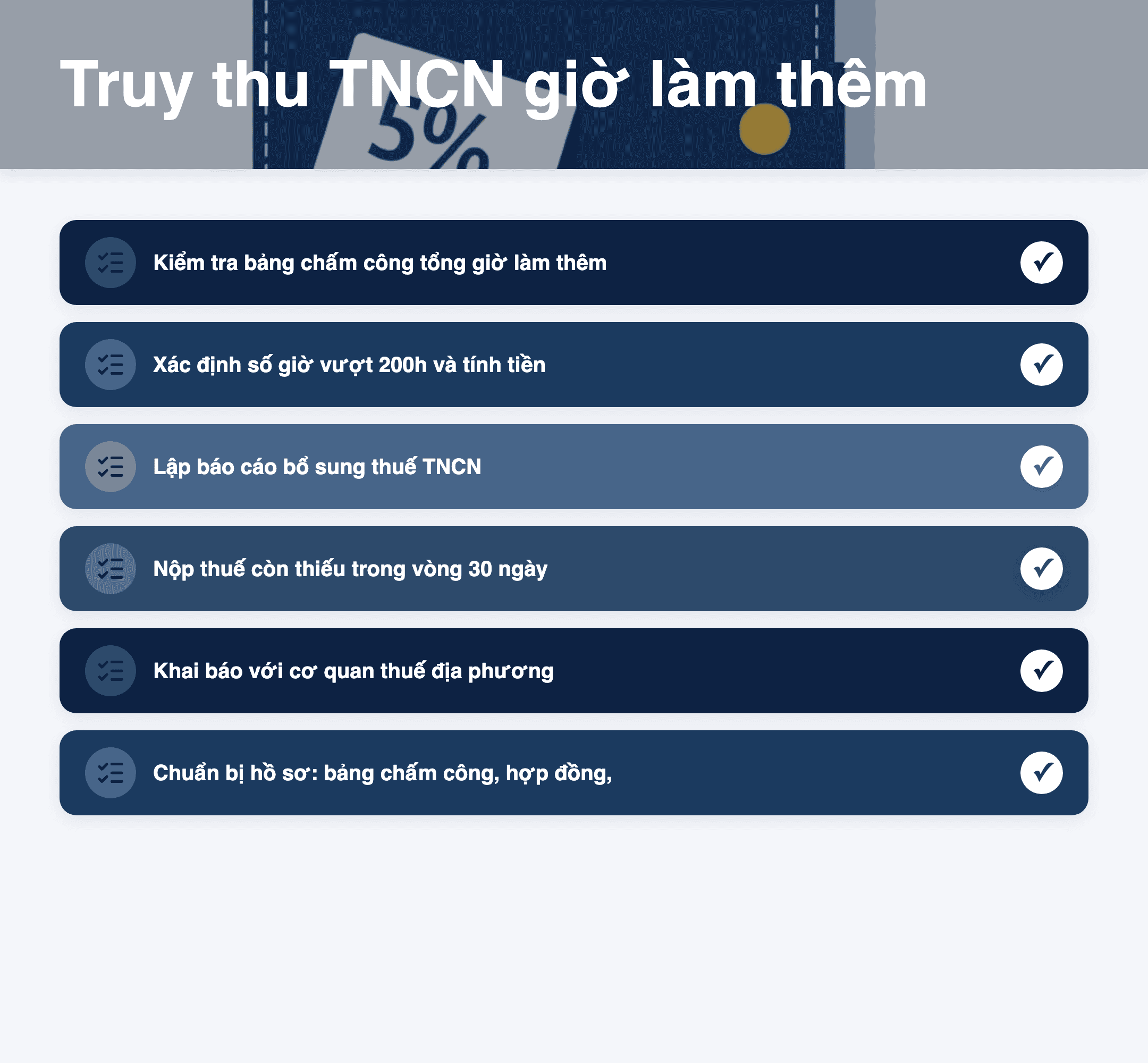Infographic: Truy thu thuế TNCN làm thêm giờ  src=