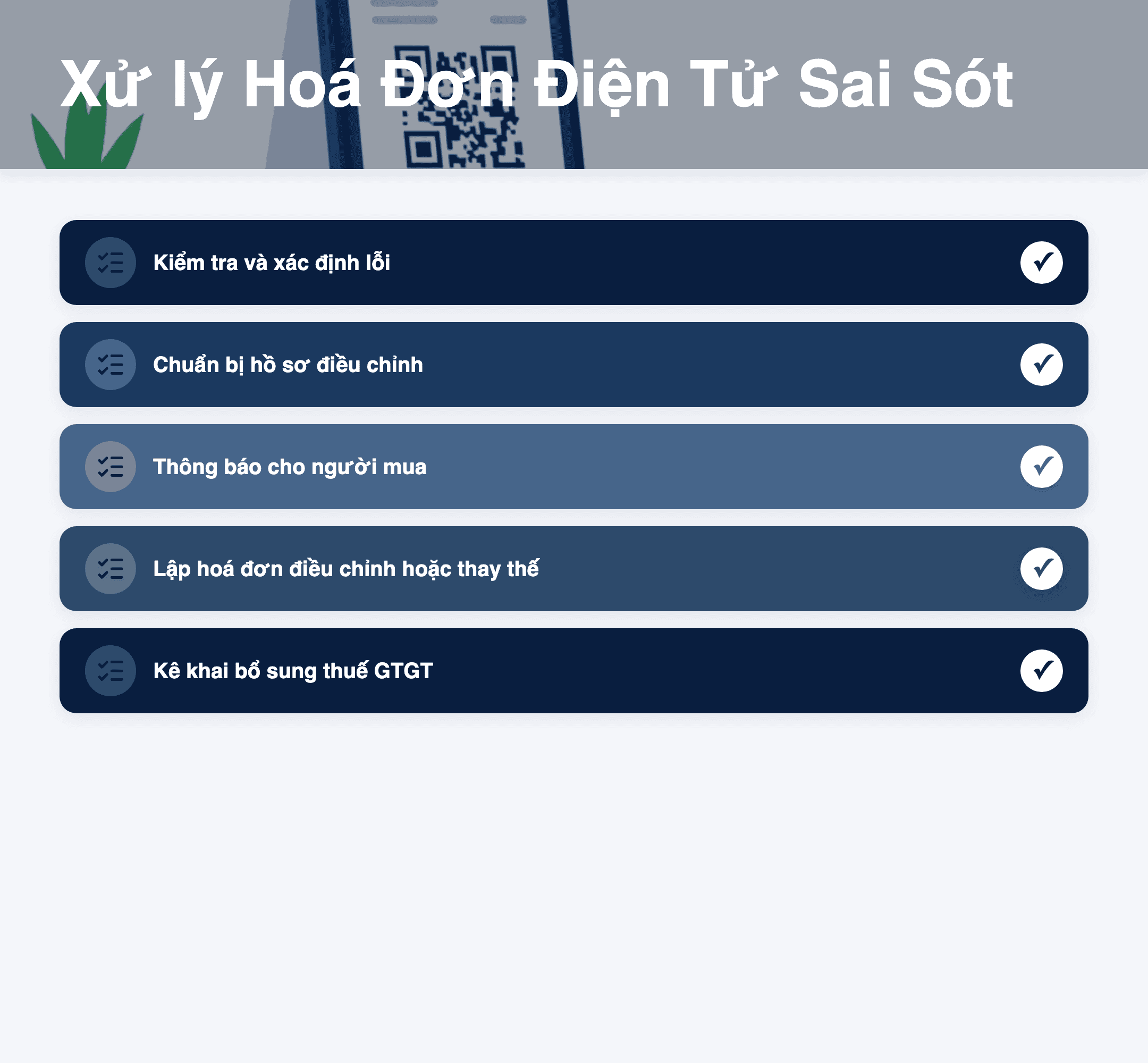 Infographic: Công văn 2026 AGI QLDN1: Hướng dẫn xử lý hoá đơn điện tử sai sót và thuế GTGT 2026