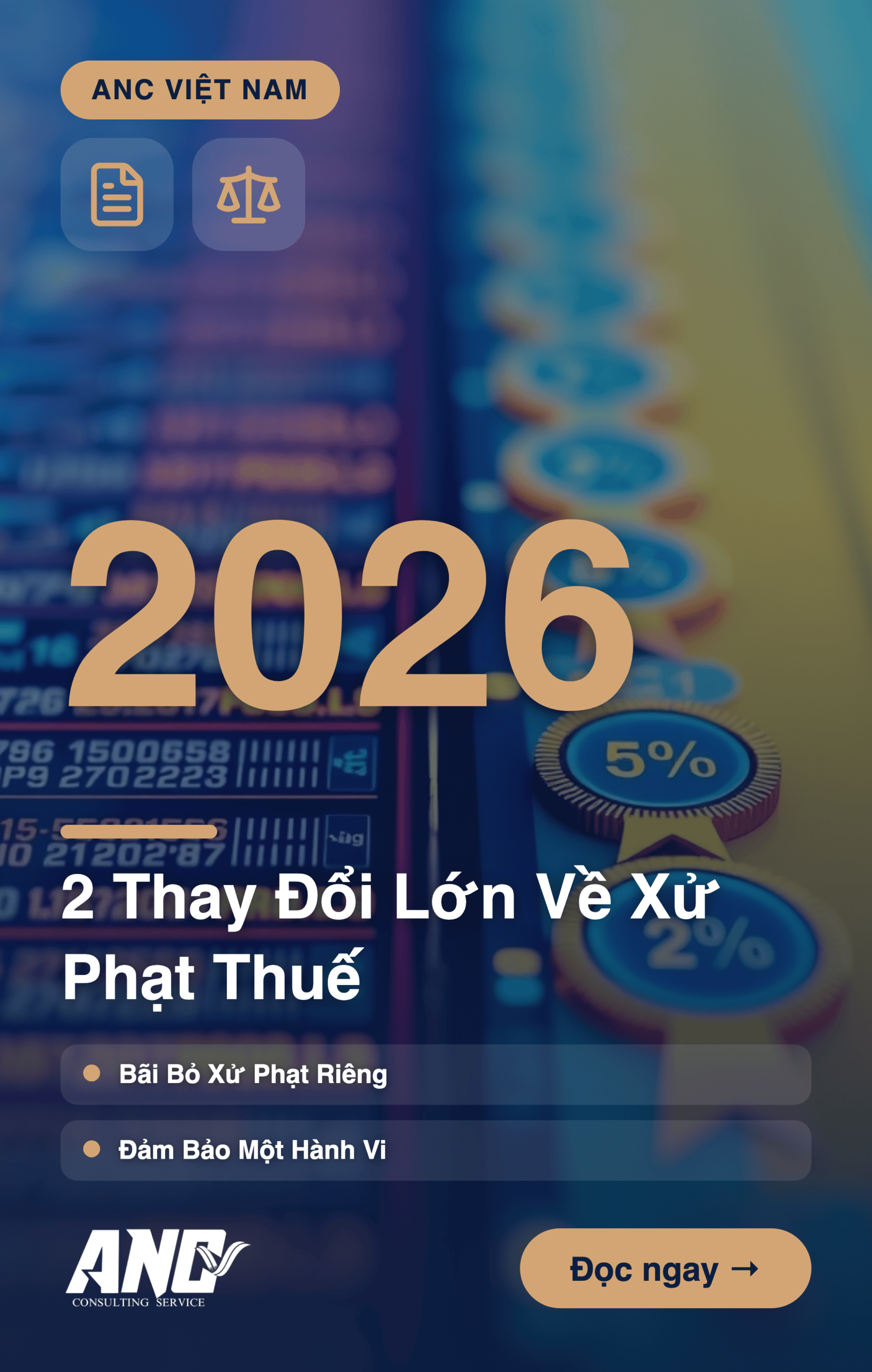 Infographic: Nghị định 291/2026: 2 Thay Đổi Lớn Về Xử Phạt Thuế Hóa Đơn Doanh Nghiệp Cần Biết