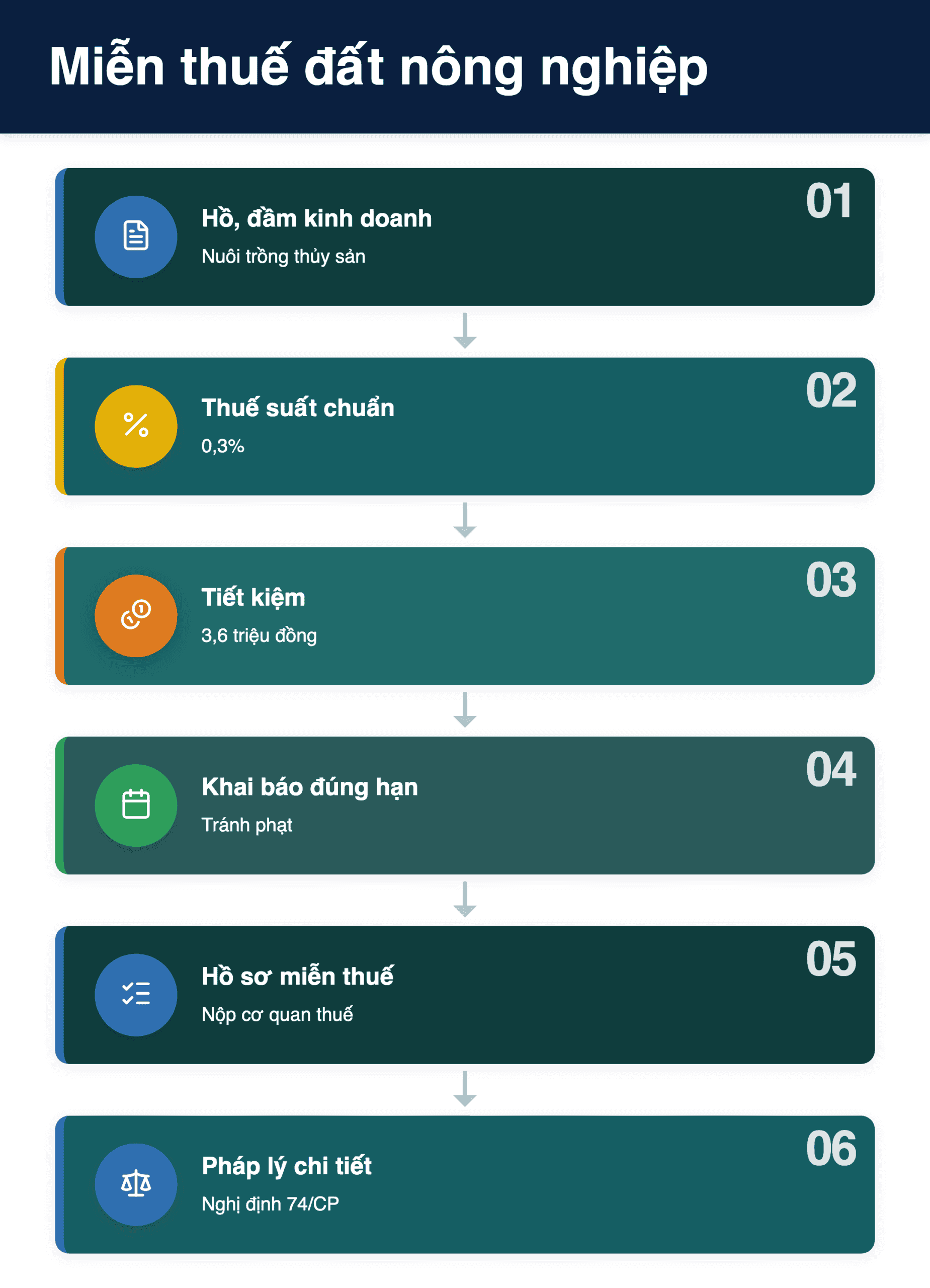 Infographic: Thuế sử dụng đất nông nghiệp 2025: Hồ, đầm kinh doanh nuôi trồng thủy sản có phải nộp?