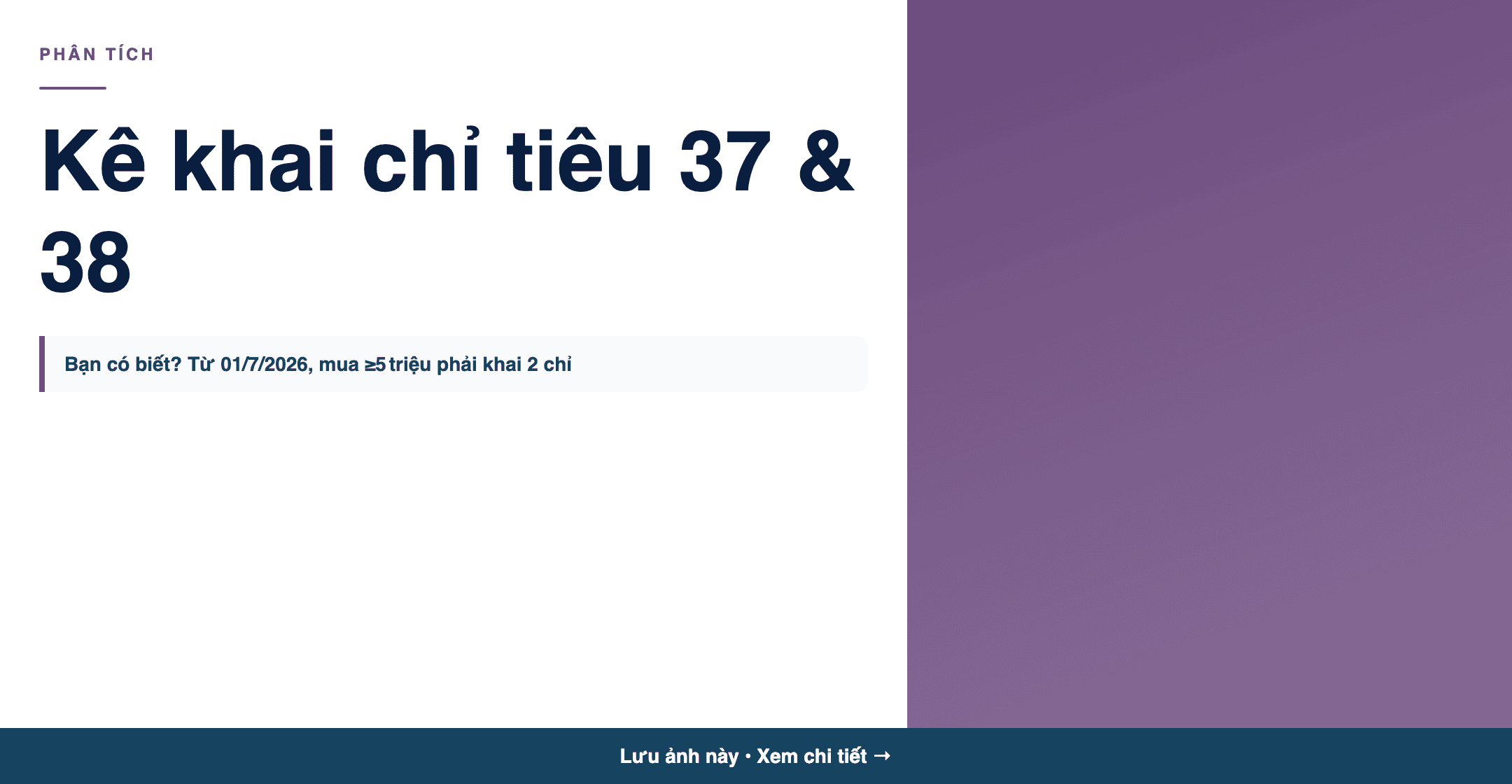 Infographic: Kê khai chỉ tiêu 37 & 38 cho hóa đơn trả chậm 2026?