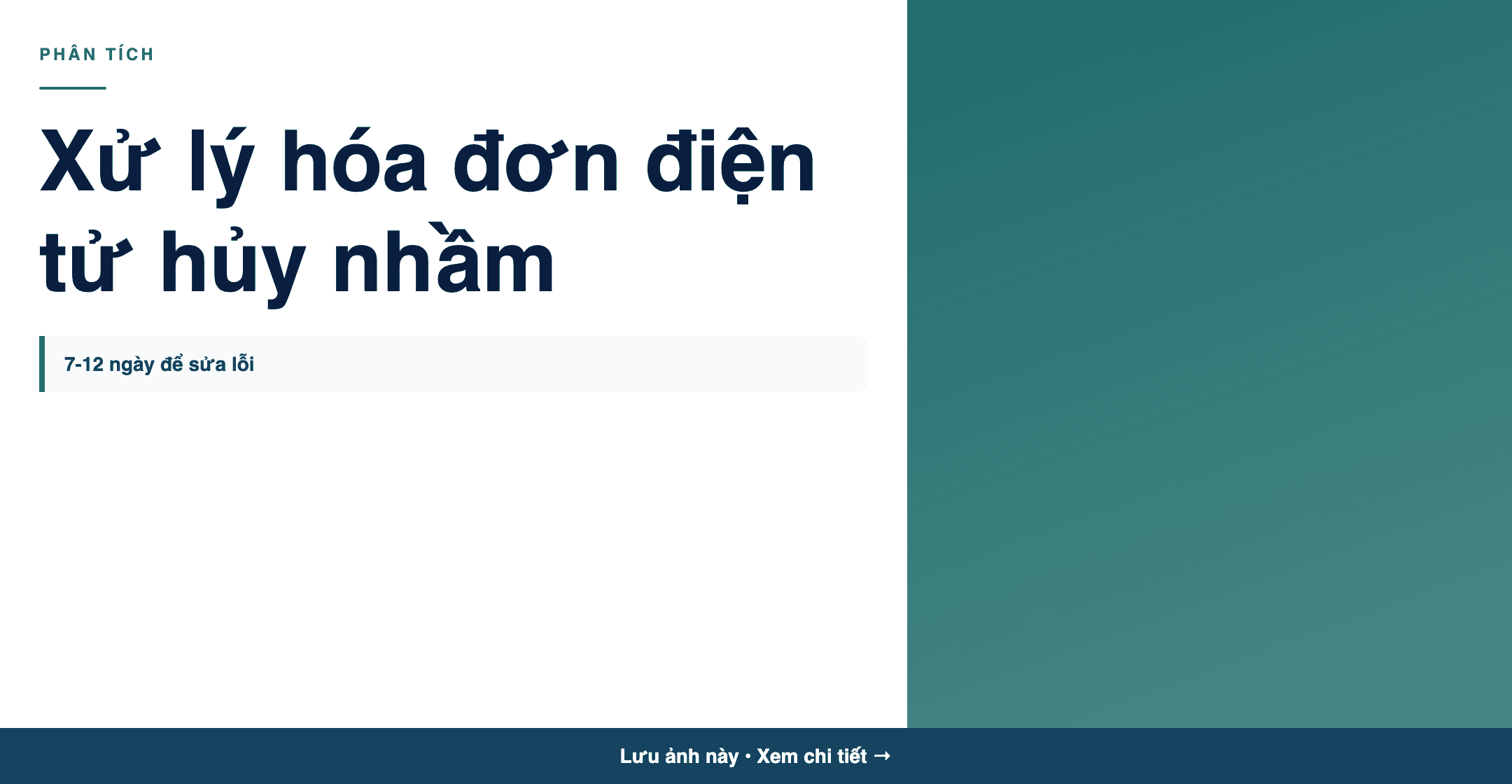 Infographic: Xử lý hóa đơn điện tử hủy nhầm khi gửi Mẫu 04/SS-HĐĐT 2026